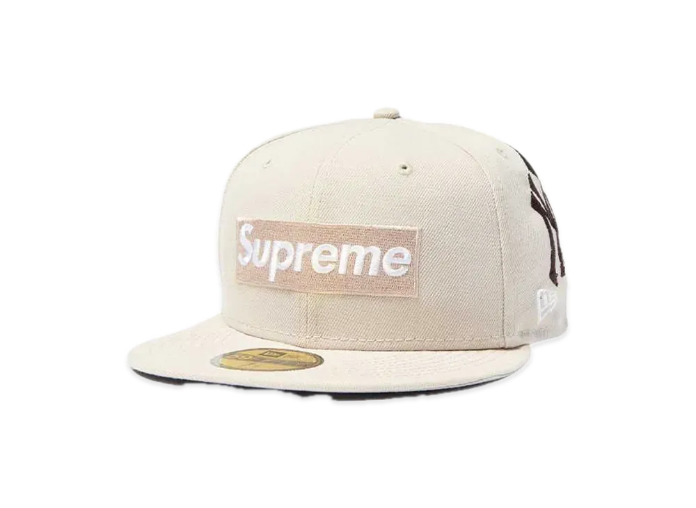 Supreme / New York Yankees Box Logo New Era "Tan"