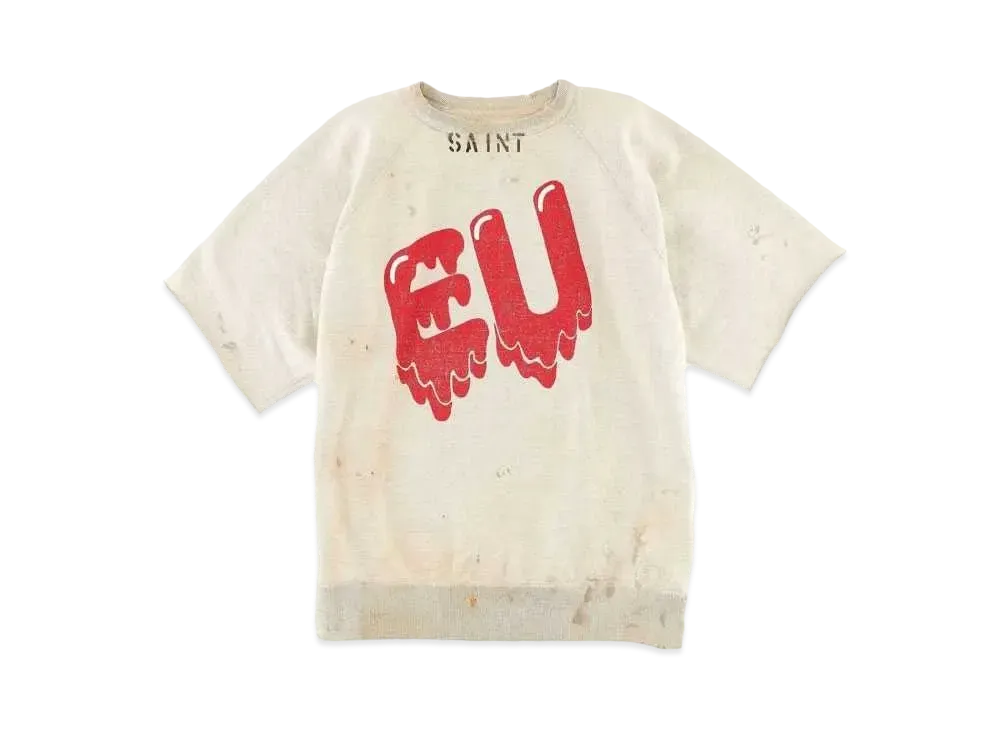 SAINT Mxxxxxx EMOTIONALLY UNAVAILABLE EU STM S/S SWEAT "White"