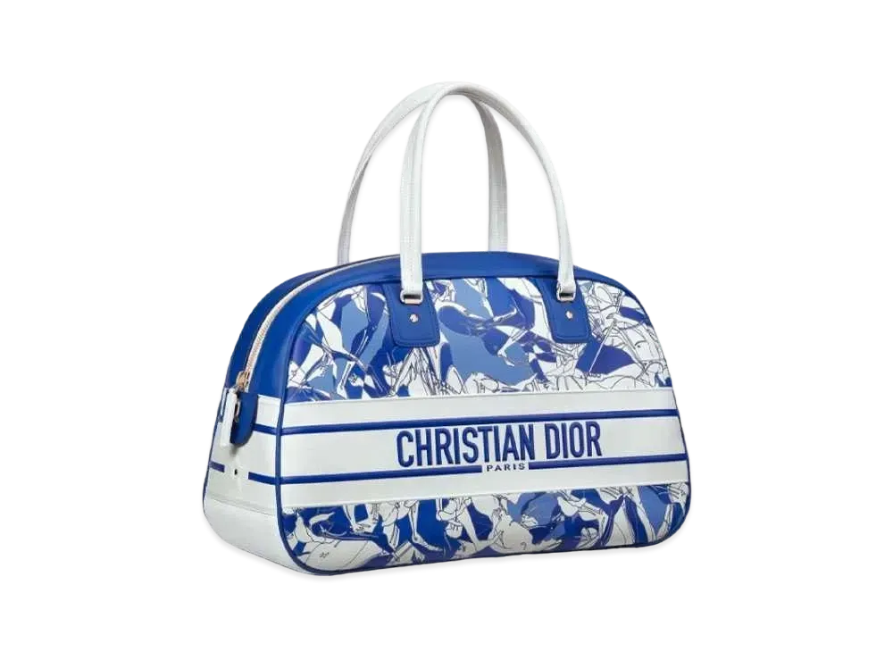 DIOR VIBE Large Classic Bowling Bag "Blue"
