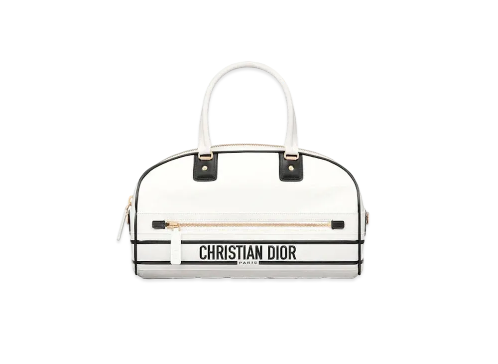 ディオール ヴァイブ ミディアム ボーリングバッグ "ホワイト" M6202OOBR_M879