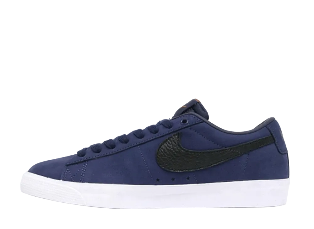 Nike SB Zoom Blazer Low Orange Label "Obsidian/Black/Light Gum Brown"