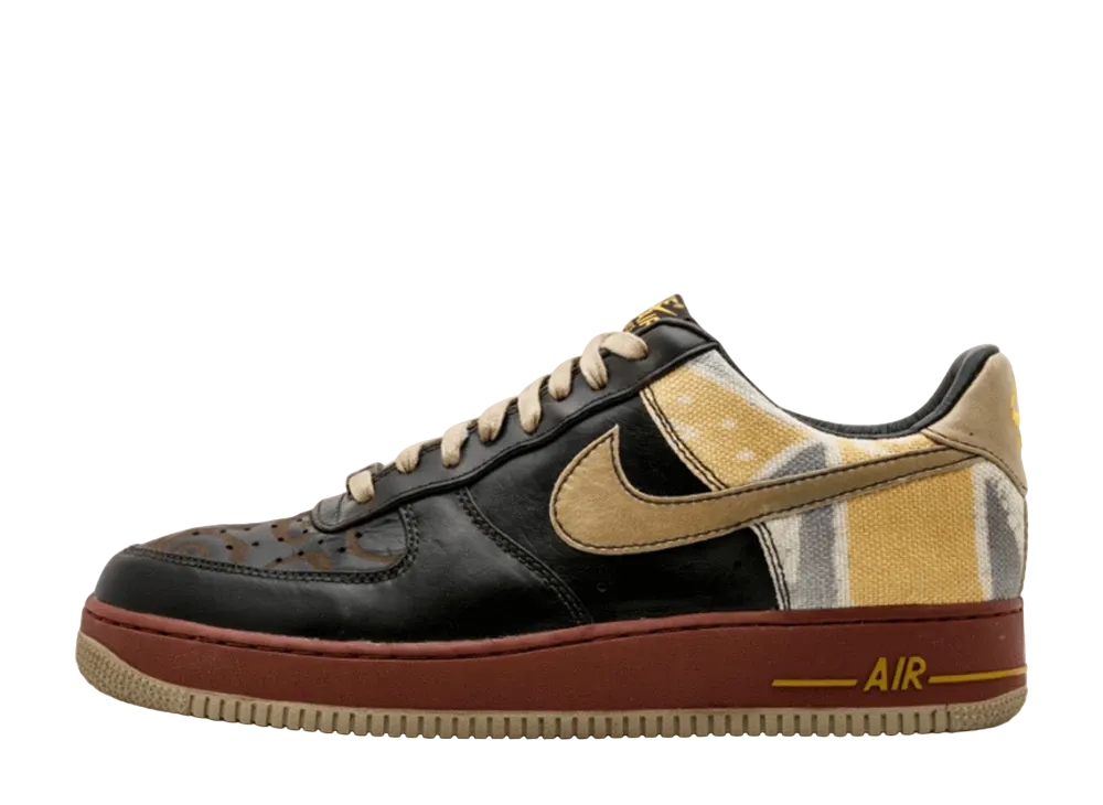 ナイキ エアフォース1 ロー プレミアム ブラック ヒストリー マンス "ター/ツイード テラ ブラウン" (2008)