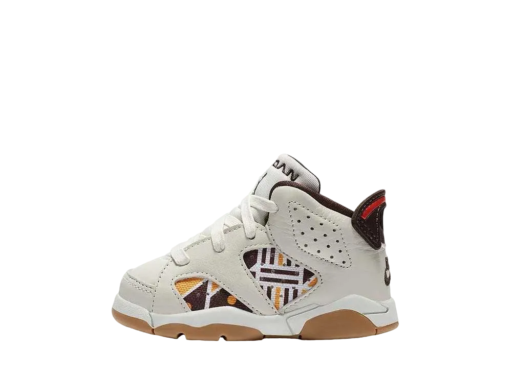 Nike TD Air Jordan 6 Retro "Quai 54 Sail Brown" (2020)