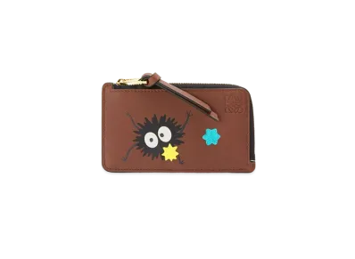 LOEWE x Spirited Away Susuwatari Coin Cardholder In Classic Calfskin "Havana"