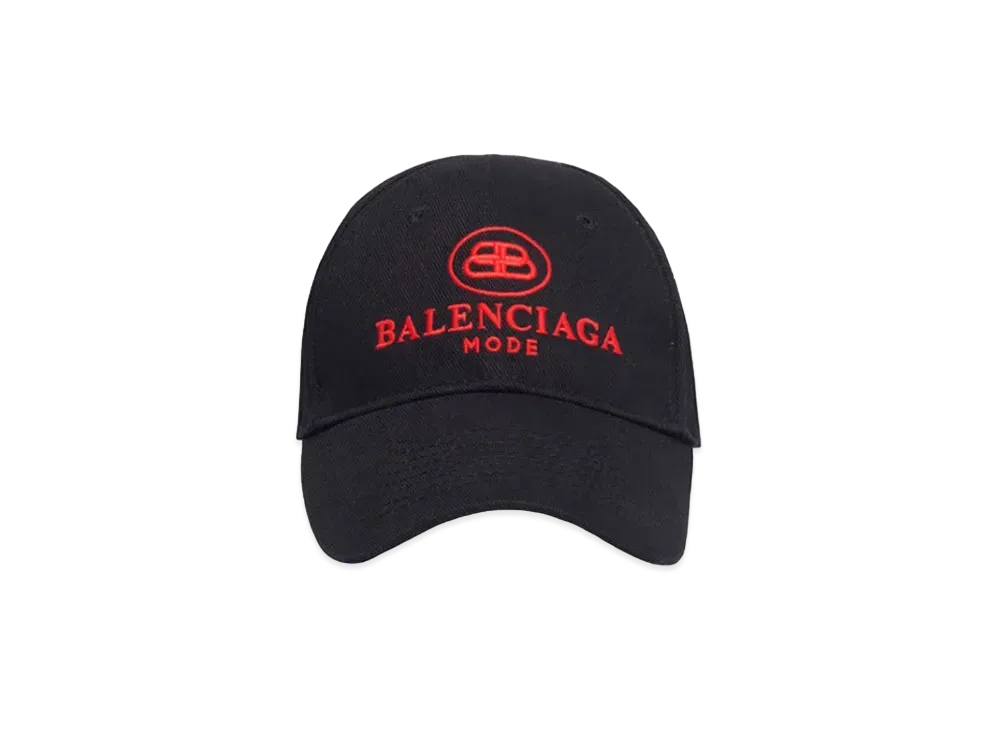 BALENCIAGA BB Mode Cap "Black/Red"