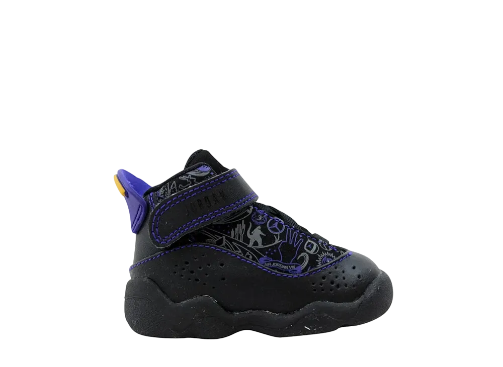 Nike TD Air Jordan 6 Rings "Black/Varsity Red/Dark"