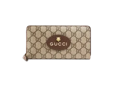GUCCI Neo Vintage GG Supreme Zip Around Wallet