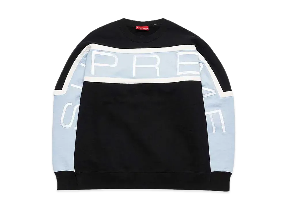 Supreme Paneled Crewneck "Black"