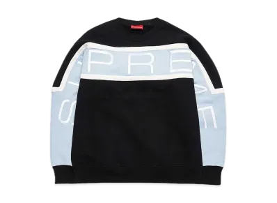 Supreme Paneled Crewneck "Black"