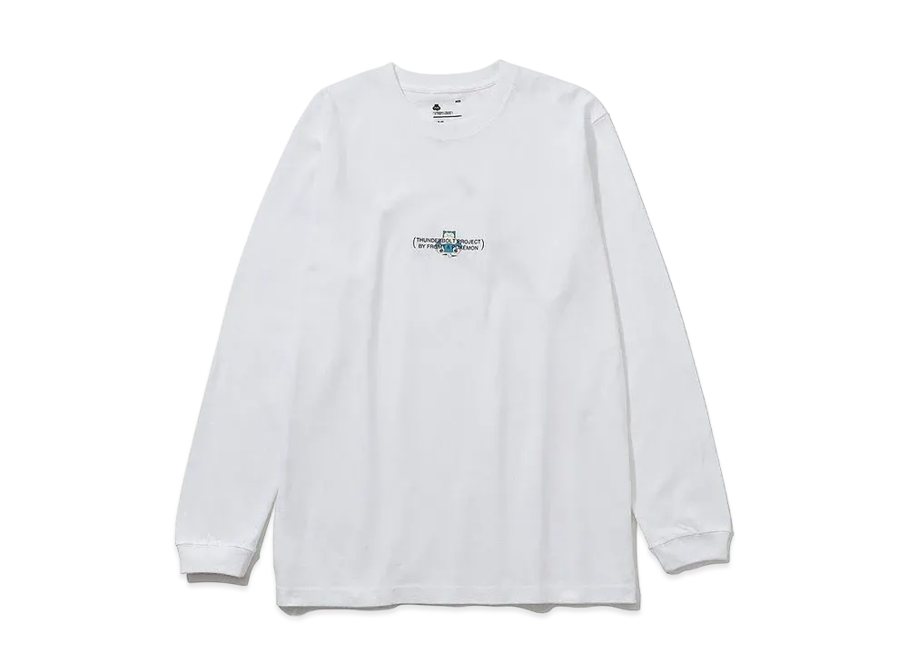 FRAGMENT x POKEMON THUNDERBOLT PROJECT PRINT LONG SLEEVE TEE "White"