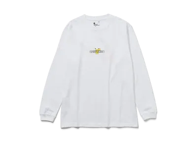 FRAGMENT x POKEMON THUNDERBOLT PROJECT PRINT LONG SLEEVE TEE "White"
