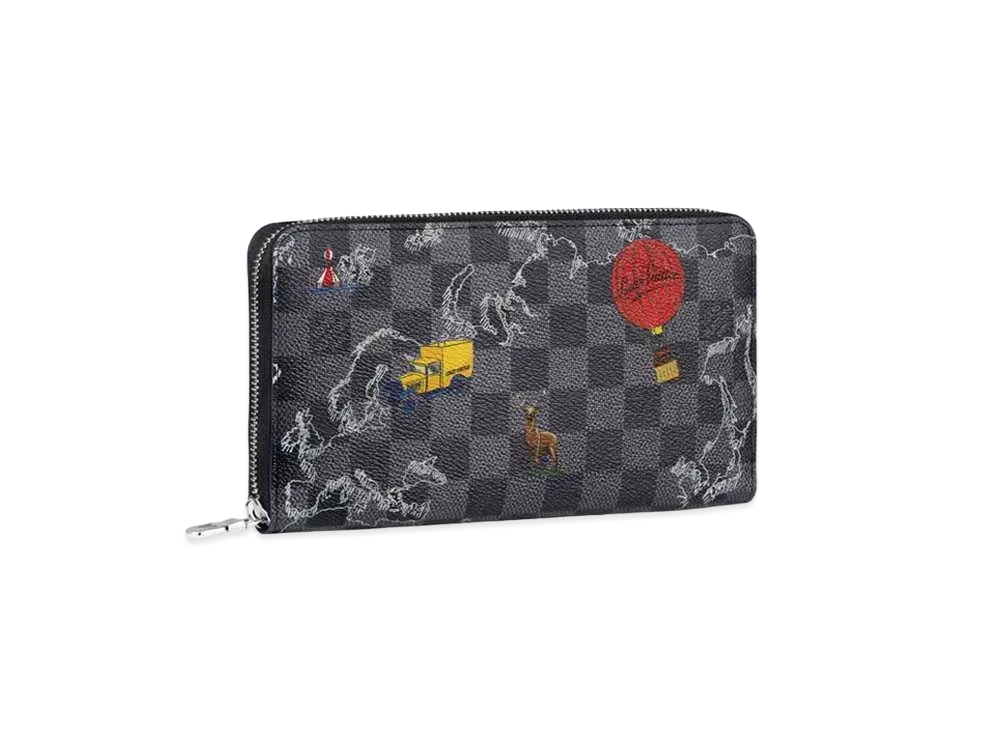 Louis Vuitton Damier Graphite Map Zippy Organizer NM