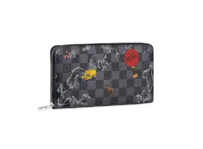 Louis Vuitton Damier Graphite Map Zippy Organizer NM