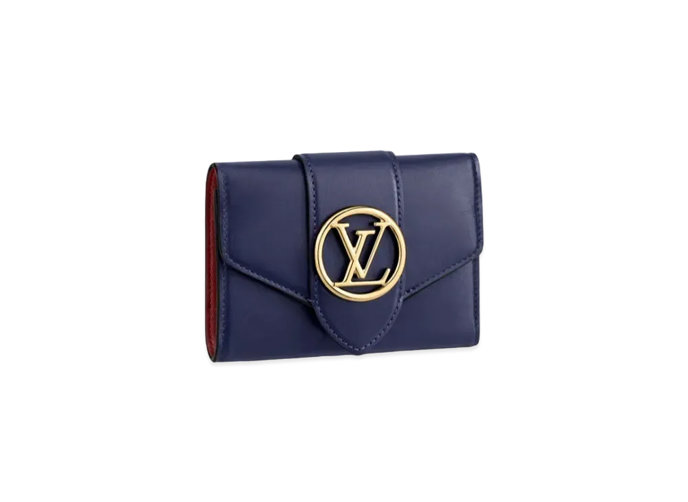 Louis Vuitton Portefeuille LV Pont Neuf Compact "Blue Nui"
