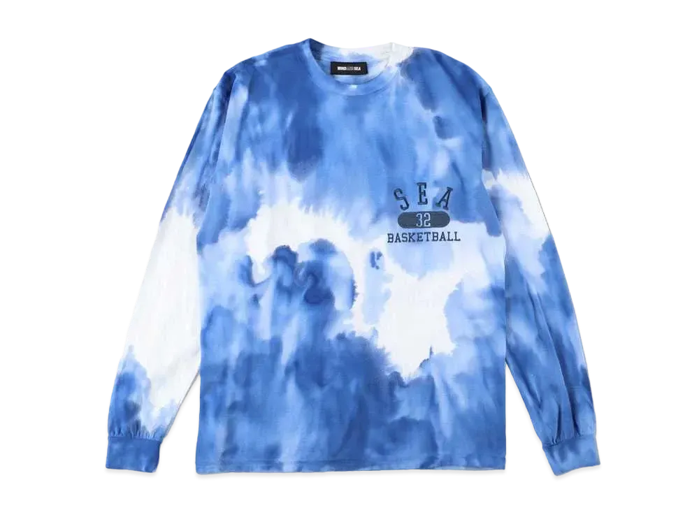 WIND AND SEA SEA (A-HOOPS) L/S T SHIRT "Tye Dye Blue"
