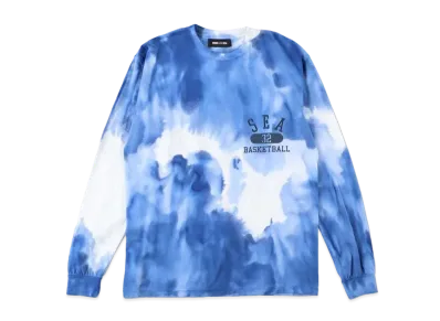 WIND AND SEA SEA (A-HOOPS) L/S T SHIRT "Tye Dye Blue"