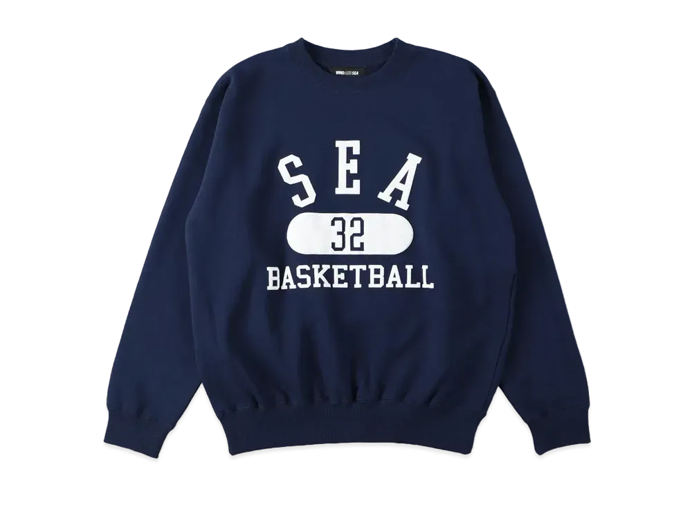 WIND AND SEA SEA (A-HOOPS) CREW NECK "Navy"