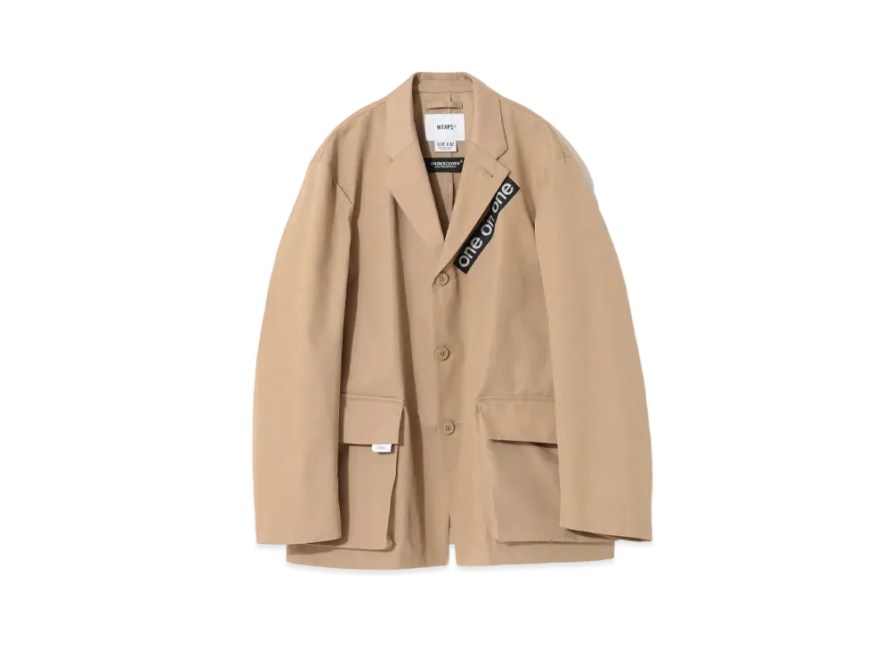 アンダーカバー x ダブルタップス T/C ツイル アーミー PK ワイド ジャケット "Beige"