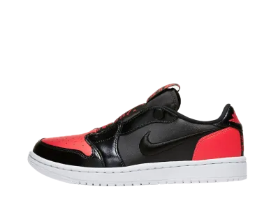 ナイキ ウィメンズ エアジョーダン1 ロー "スリップ ブラック ホット パンチ"