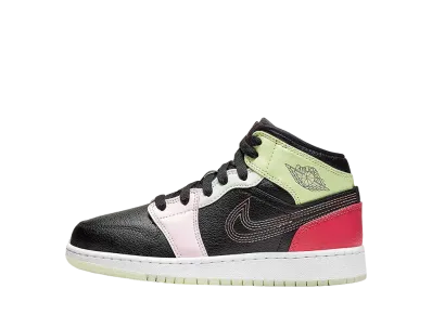 ナイキ GS エアジョーダン1 ミッド "グロー イン ザ ダーク"