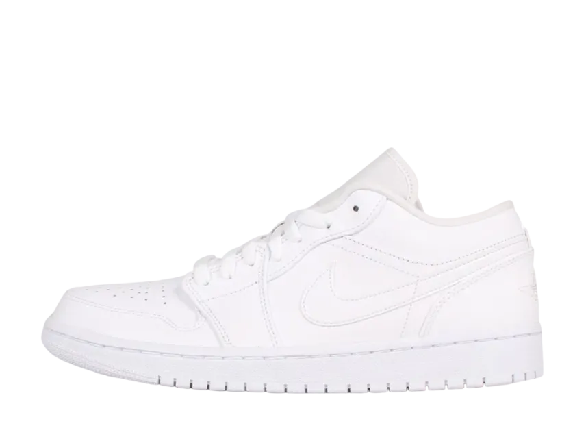 ナイキ エアジョーダン1 ロー "トリプル ホワイト フォグ グレー"