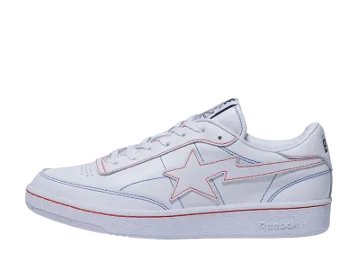 A BATHING APE®︎ × Reebok Club C 85 "White"
