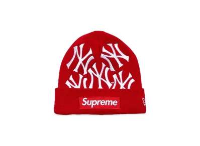 Supreme / New York Yankees / New Era Box Logo Beanie "Red"