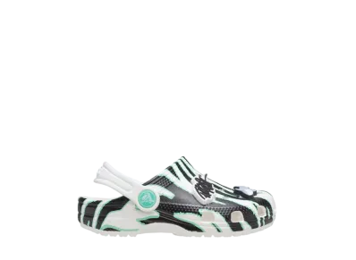 ロン・イングリッシュ × パーティ アニマルズ × クロックス TD クラシック クロッグ "ゼブラ ホワイト"(キッズ)