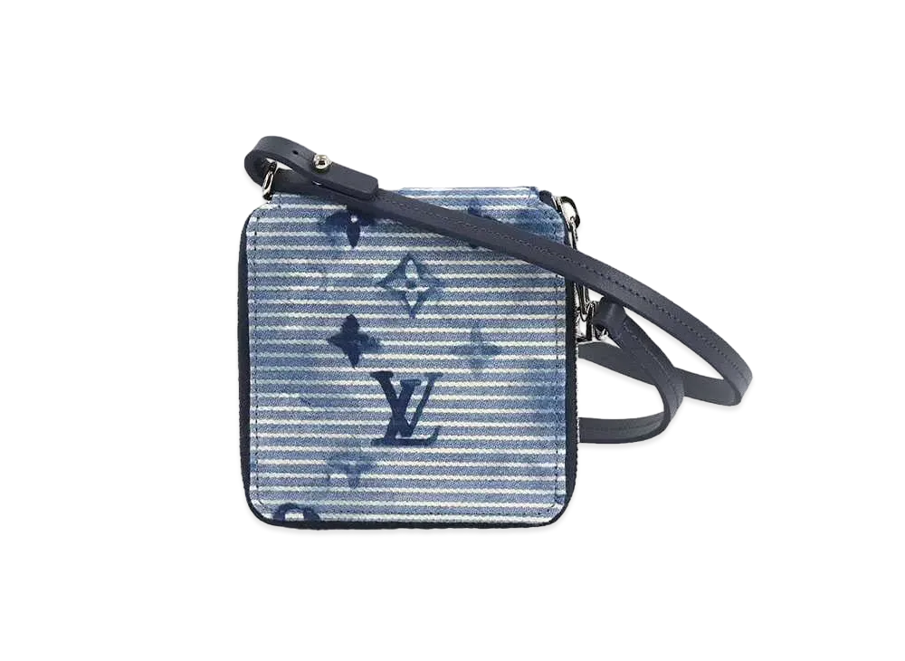 Louis Vuitton Denim Compact Zippy Wallet "Blue"