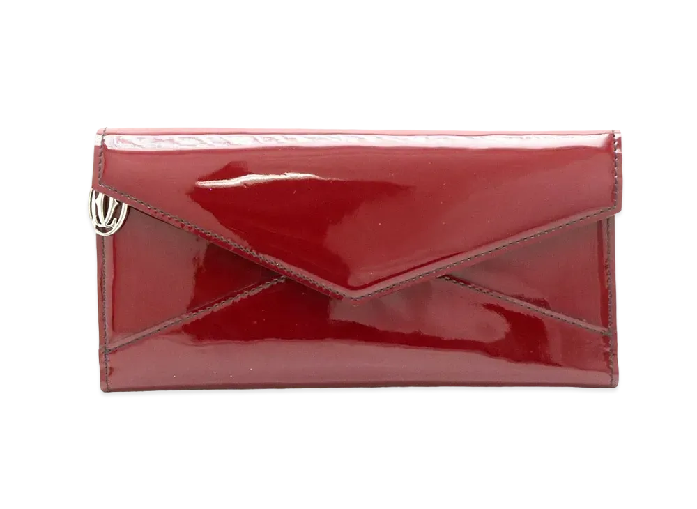 Cartier Les Must Goat Slim Wallet "Red"