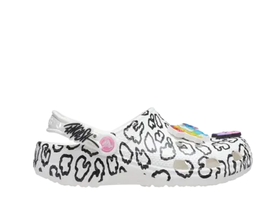 ロンイングリッシュ × パーティーアニマルズ × クロックス ウィメンズ クラシック クロッグ "チーターホワイト"