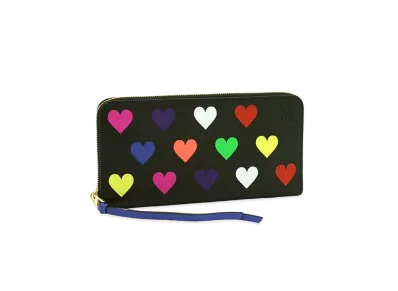 LOEWE Heart Zip Around Wallet ”Black”