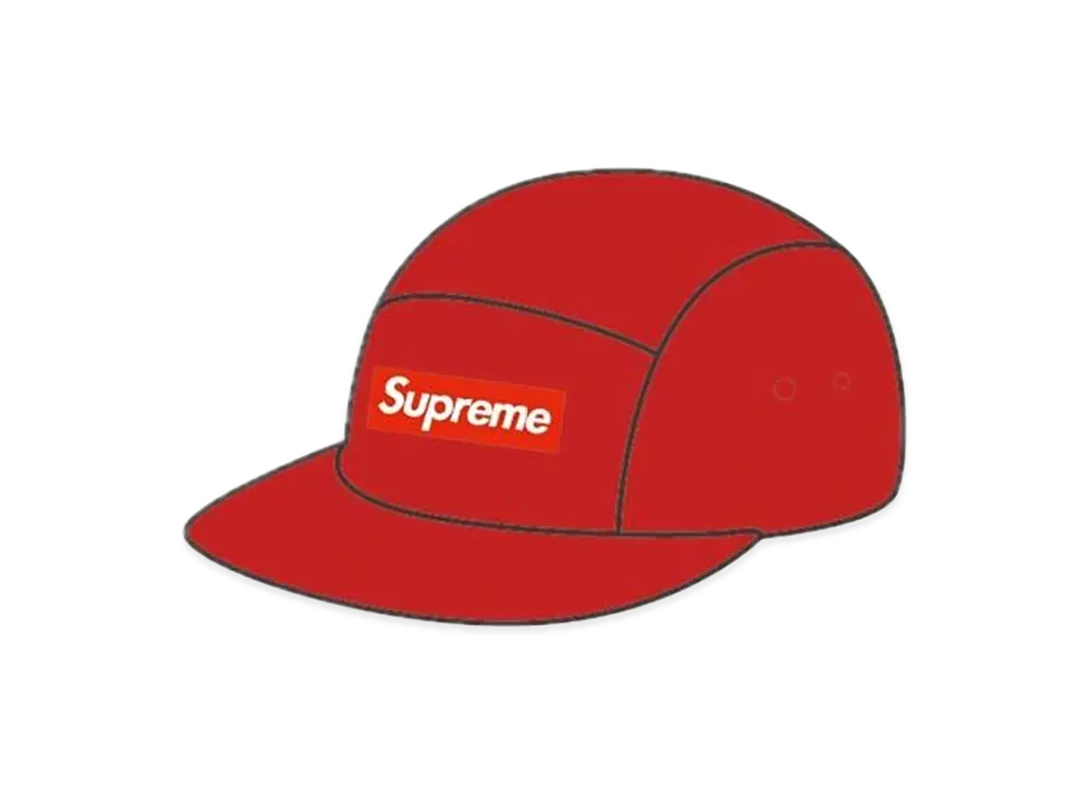 Supreme Washed Chino Twill Camp Cap "Red"(19SS)
