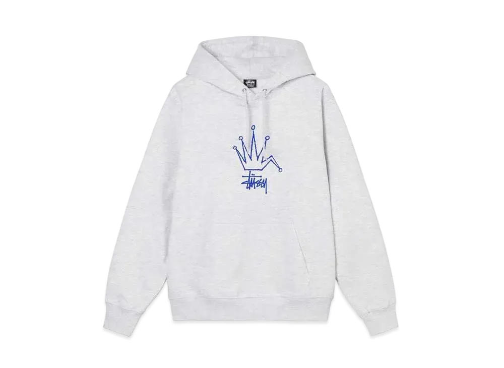 Stussy BROKEN CROWN HOODIE "Ash Heather"
