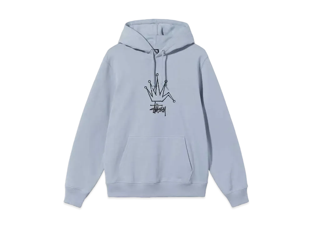 Stussy BROKEN CROWN HOODIE "Steel"