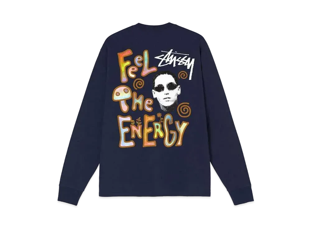 Stussy ENERGY LS TEE "Navy"