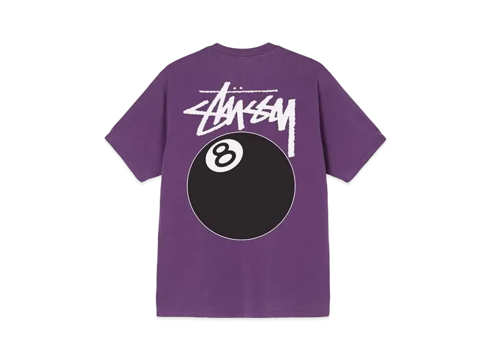 Stussy 8 BALL PIGMENT DYED TEE "Purple"