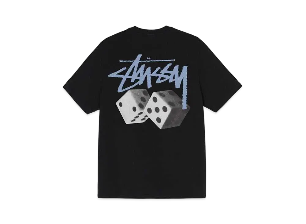 ステューシー ロール ダイス ピグメント ダイ Tシャツ "ブラック"