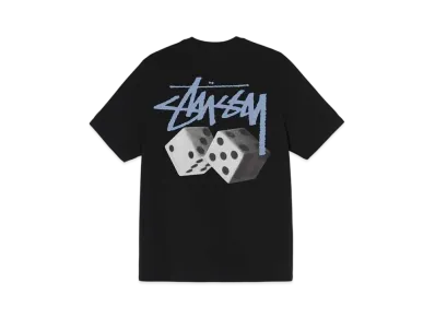 Stussy ROLL THE DICE PIGMENT DYED TEE "Black"