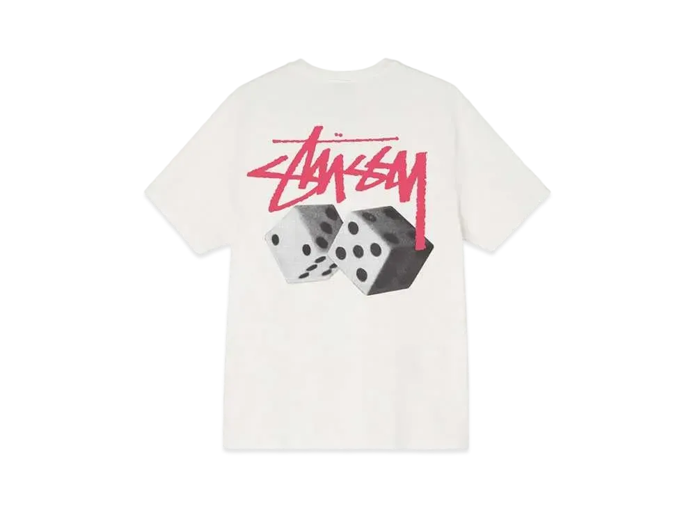 Stussy ROLL THE DICE PIGMENT DYED TEE "Natural"