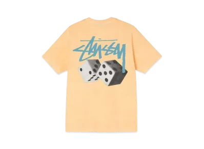 Stussy ROLL THE DICE PIGMENT DYED TEE "Peach"