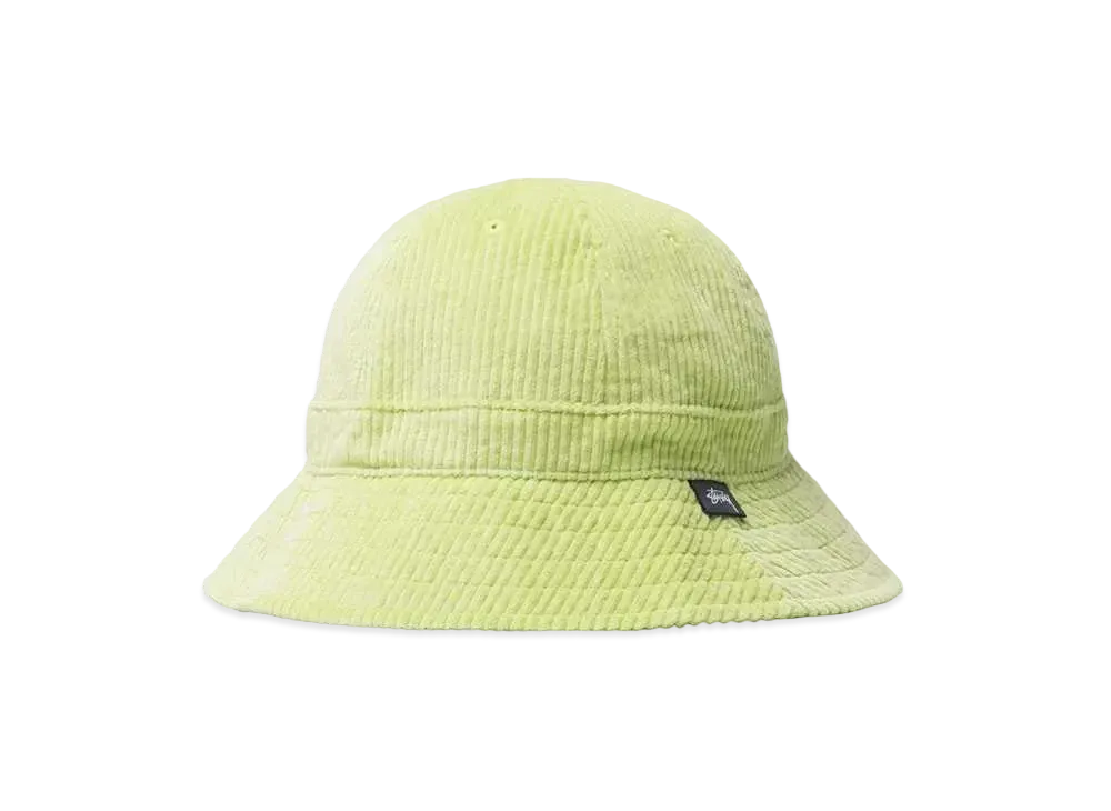 Stussy CORDUROY BELL CAP "Lime"