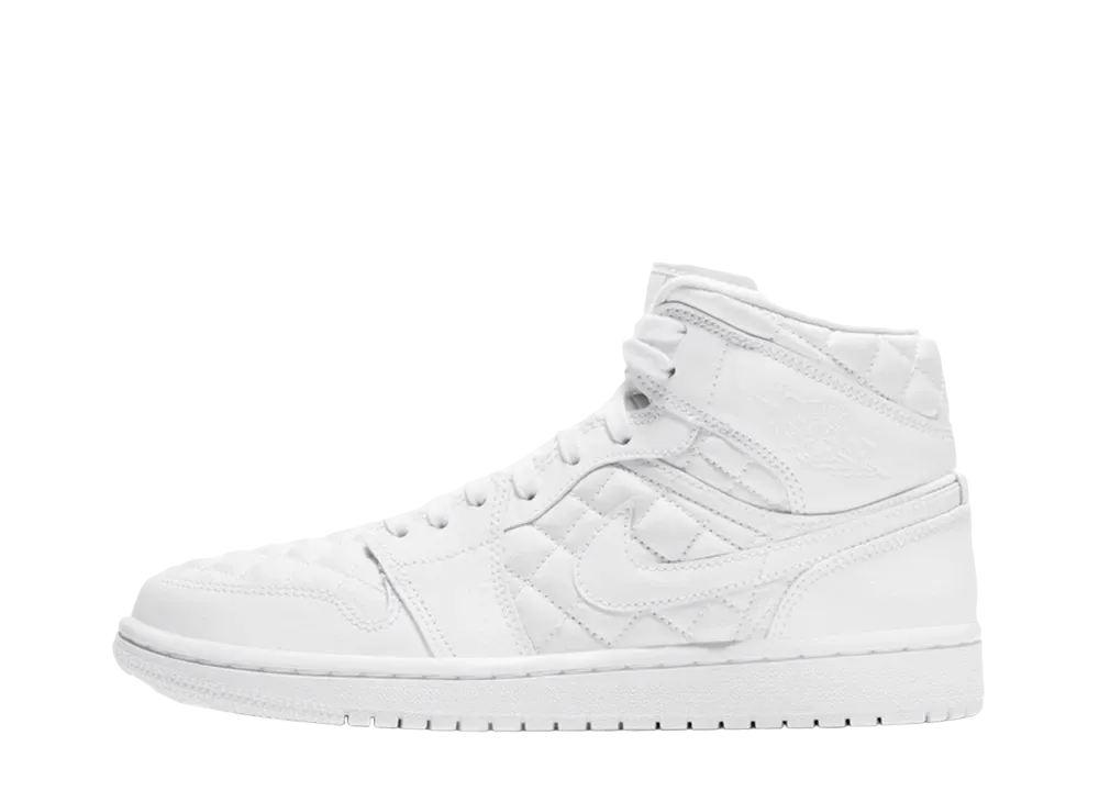 Nike Women's Air Jordan 1 Mid "Quilted White"