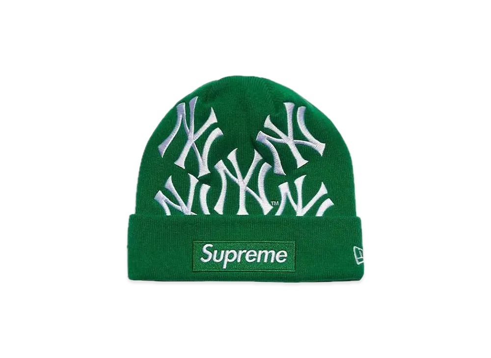 Supreme / New York Yankees / New Era Box Logo Beanie "Green"