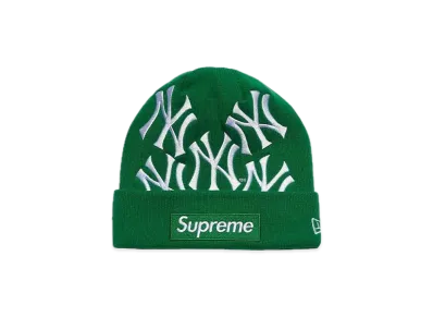 Supreme / New York Yankees / New Era Box Logo Beanie "Green"