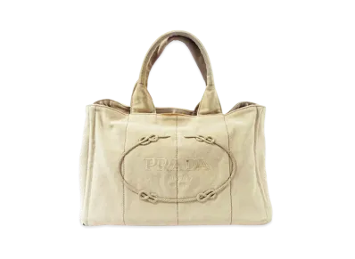 PRADA Canapa Tote bag "Beige"