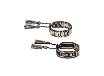 Dior Oblique Cotton J'ADIOR Bracelet Set "Navy Blue"