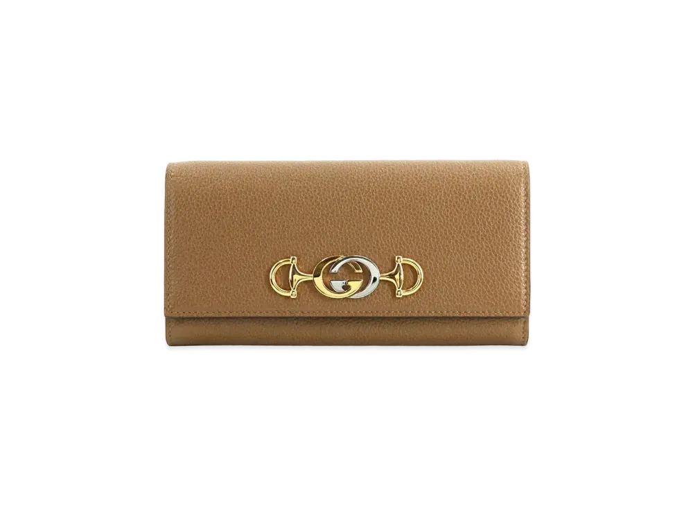 GUCCI Zumi Continental Wallet "Brown"