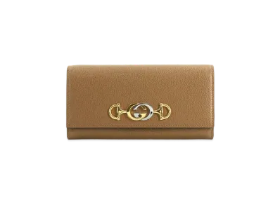 GUCCI Zumi Continental Wallet "Brown"