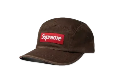 Supreme Washed Chino Twill Camp Cap "Brown"(21FW)